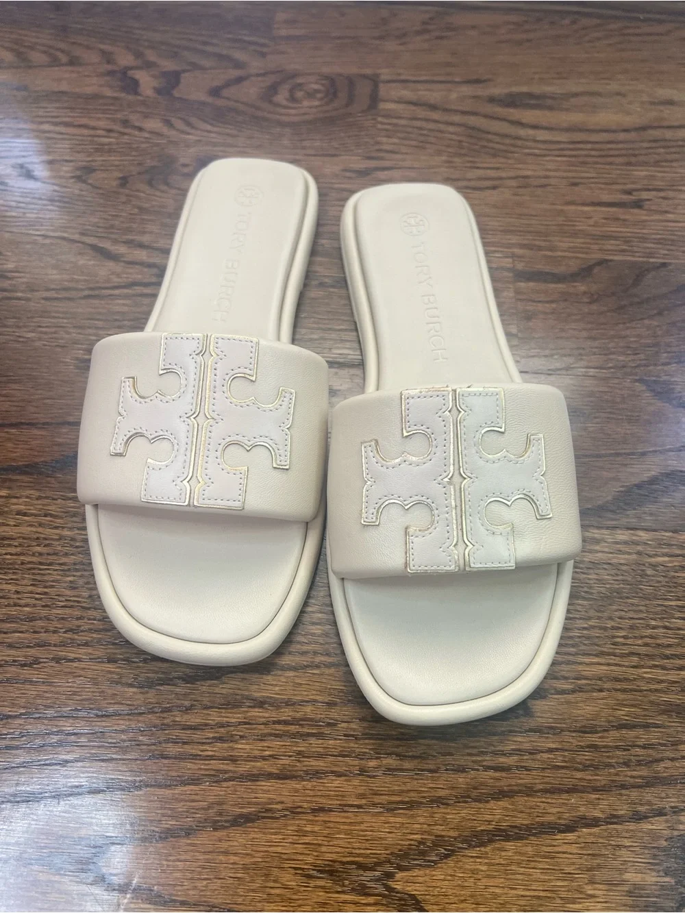 Tory Burch cream leather